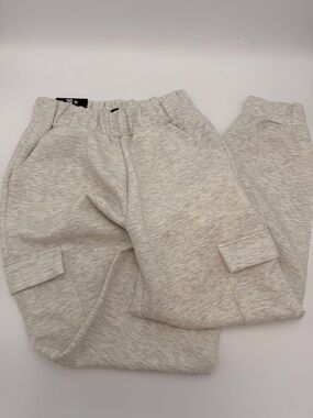 Express Cargo Sweatpants in Light Heather Gray Small